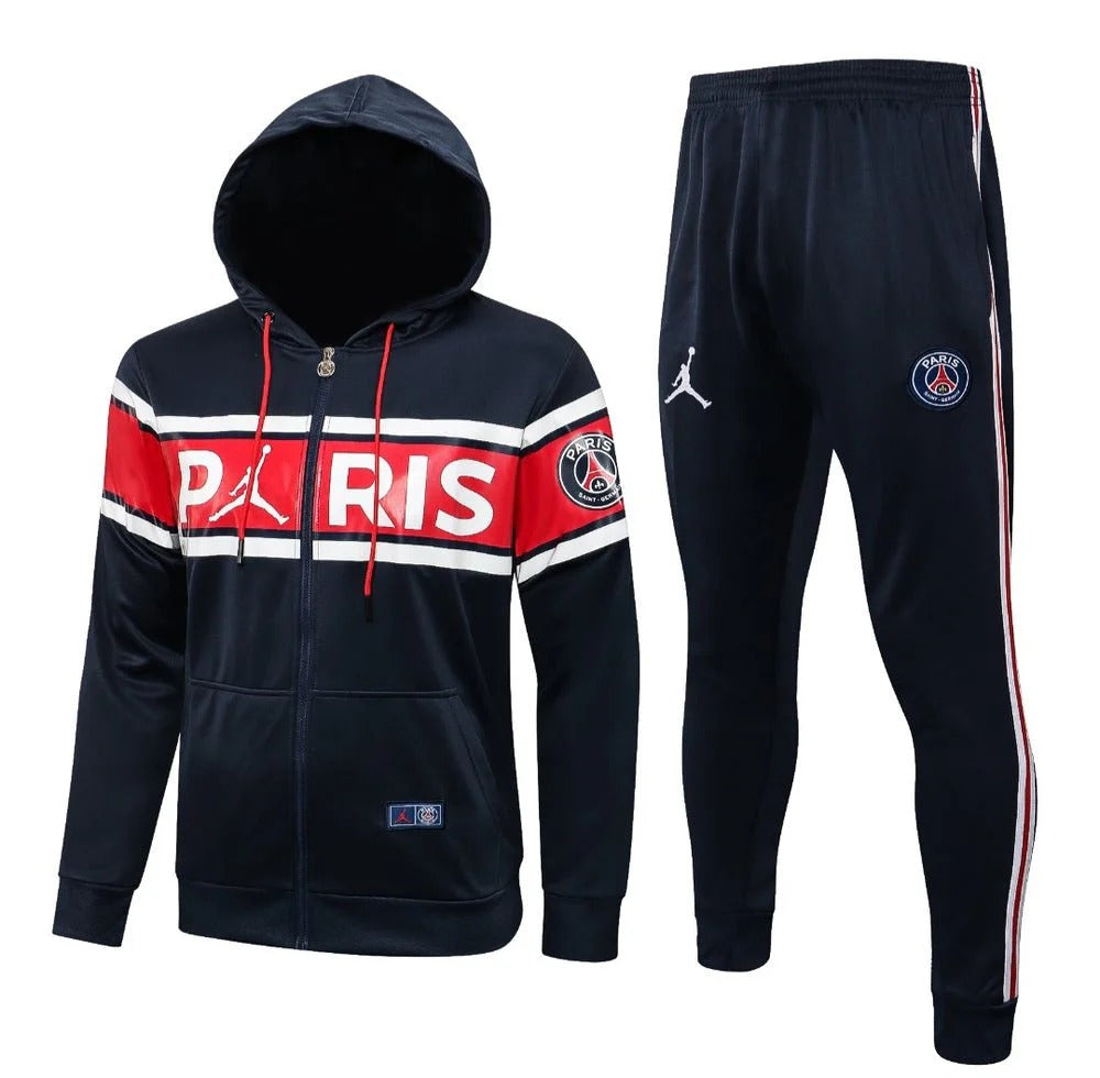 PSG Dark Blue and Red Premium Tracksuit