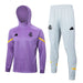 Real Madrid Purple and White Premium Tracksuit